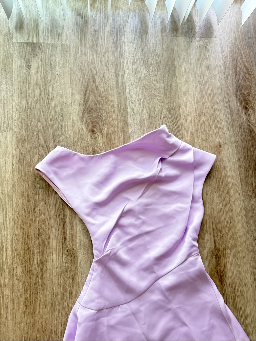 elliatt marissa purple one shoulder asymmetrical hem maxi gown dress size Large - Picture 10 of 14